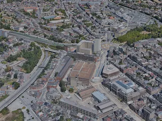 Charleroi City, Belgium (2022) 3D Model