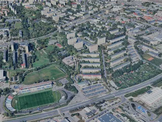 Olsztyn City, Poland (2024) 3D Model