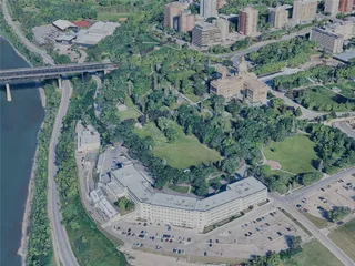 Edmonton City, AB, Canada (2024) 3D Model