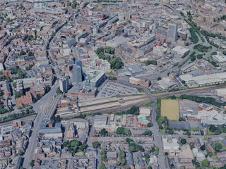 Leicester City, UK (2024) 3D Model