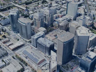 Oakland City, CA, USA (2023) 3D Model