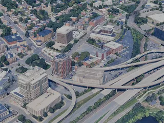 Albany City, NY, USA (2024) 3D Model