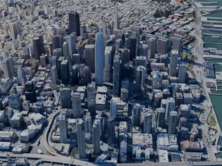 San Francisco City, CA, USA (2024) 3D Model