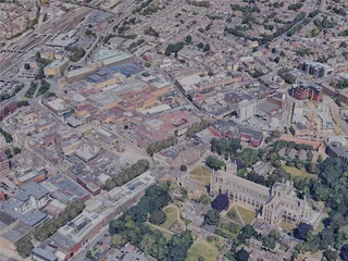 Peterborough City, UK (2023) 3D Model