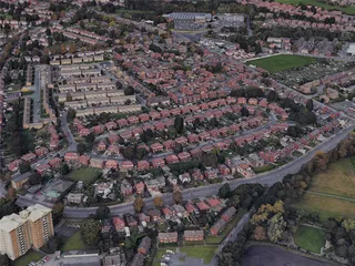 Wakefield City, UK (2023) 3D Model