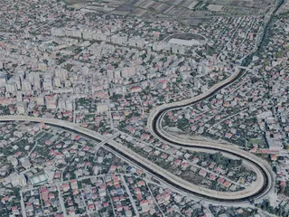 Fier City, Albania (2024) 3D Model