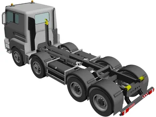 Man 8x4 Hookloader 3D Model