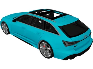 Audi RS6 Avant (2020) 3D Model