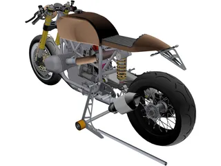 BMW R1100 Cafe Racer 3D Model