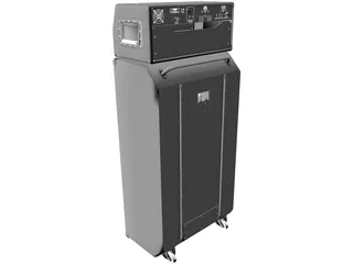 Ampeg Bass Amp with Speaker 3D Model