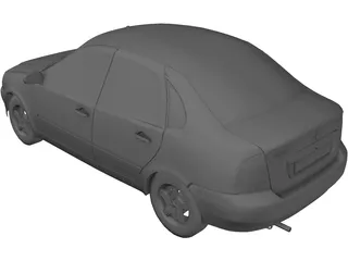 VAZ Lada Kalina 3D Model