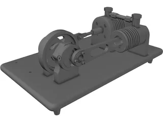 Stirling Engine 3D Model