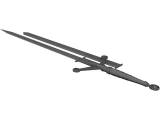 Scottish Claymore 3D Model