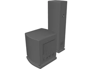 Speakers 3D Model