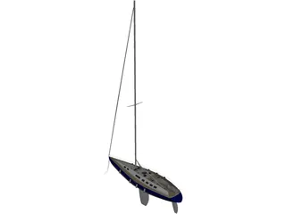 Sail Yacht 3D Model