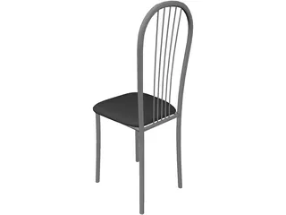 Metal Kitchen Chair 3D Model