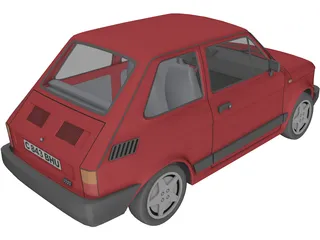 Fiat 126p 3D Model