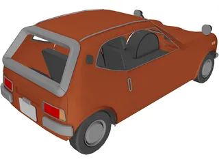 Honda N360 (1967) 3D Model