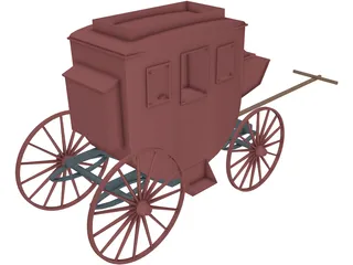 Stagecoach 3D Model