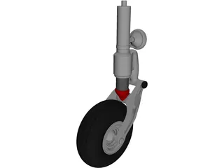 IAR 99 Front Landing Gear 3D Model