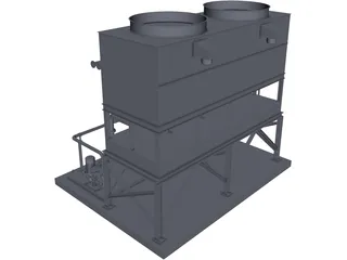 Cooling Water Module 3D Model