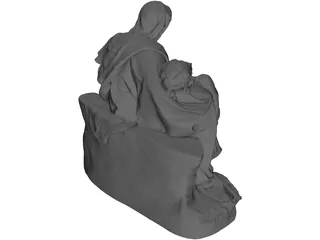 Pieta di Michelangelo 3D Model