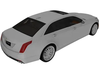 Cadillac CT6 (2016) 3D Model