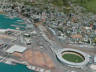 Wellington City, New Zealand (2020) 3D Model