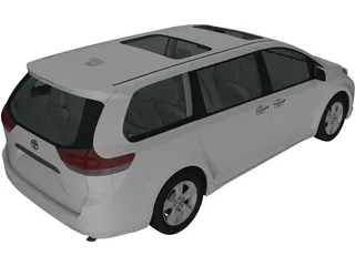 Toyota Sienna (2012) 3D Model