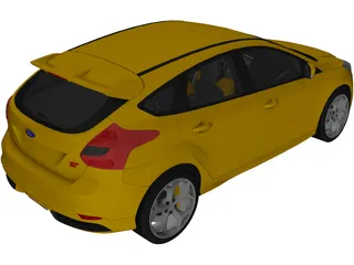 Ford Focus ST (2012) 3D Model