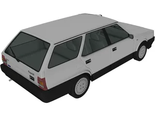 Fiat Regata Station Wagon (1987) 3D Model