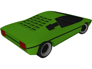 Lamborghini Bravo (1974) 3D Model