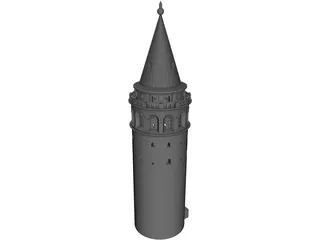 Galata Tower 3D Model
