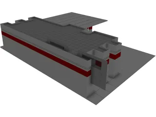 Gas Station 3D Model