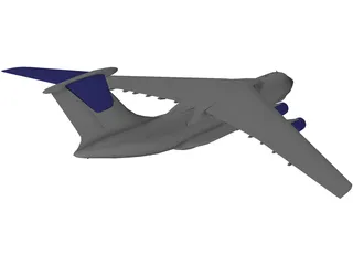 Ilyushin IL-76 Candid 3D Model