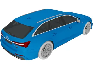 Audi A6 Avant S-line (2019) 3D Model