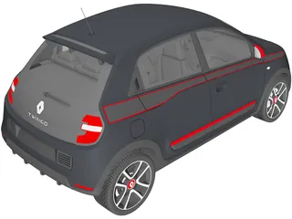 Renault Twingo (2015) 3D Model