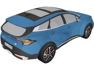 Kia Sportage Hybrid 3D Model