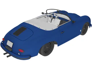 Porsche 356A Speedster (1957) 3D Model