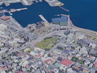 Reykjavik City, Iceland (2023) 3D Model