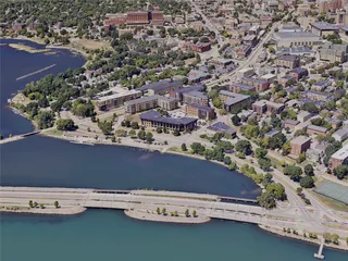 Madison City, WI, USA (2023) 3D Model