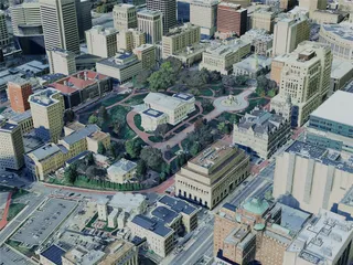 Richmond City, VA, USA (2024) 3D Model