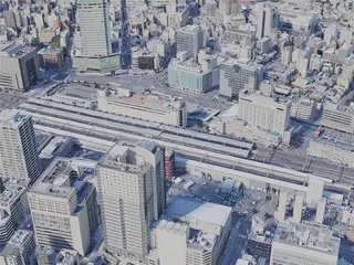 Shizuoka City, Japan (2023) 3D Model