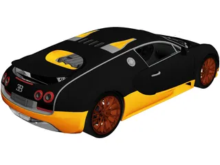 Bugatti Veyron 16.4 Super Sport (2010) 3D Model