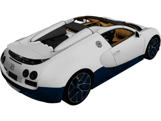 Bugatti Veyron Grand Sport Vitesse (2012) 3D Model