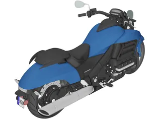 Honda Valkyrie GL1800C (2015) 3D Model