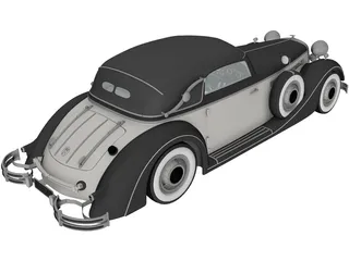 Horch 853A Sport Cabriolet (1937) 3D Model