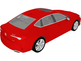 Acura TLX (2021) 3D Model