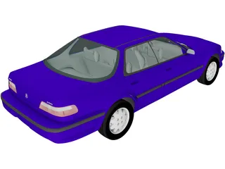 Acura Integra Sedan (1990) 3D Model