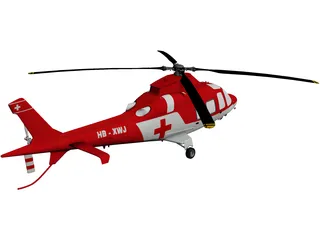 AgustaWestland AW109 Grand Helicopter 3D Model